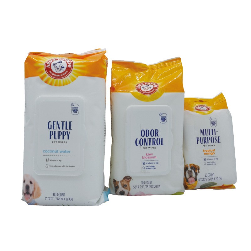 宠物湿巾生产厂家-卫生便携双面温和