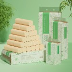 纸巾供应商-个性化标签未漂白有机原生竹浆超柔软厂家价格可冲散片