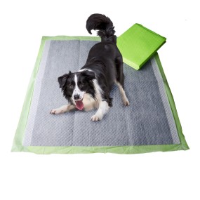 Pet Training Pads Supplier - Eco-friendly Disposable Bamboo Charcoal Puppy Training Pads with Stickers Pet Supplies