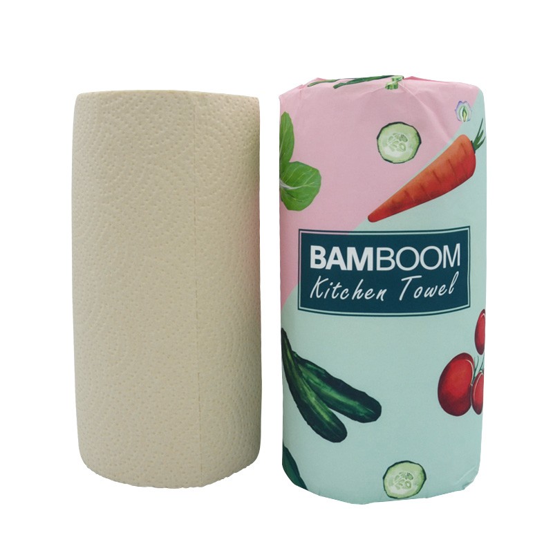 Kitchen Towel Supplier - High Quality Eco-friendly OEM Printed Embossed Kitchen Towel Customized Kitchen Paper Roll