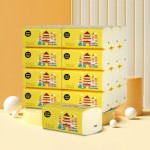 Facial Tissue Paper Supplier - Custom Logo Printing Private Label 4 Ply 100% Virgin Wood Pulp Facial Tissue Paper Strong