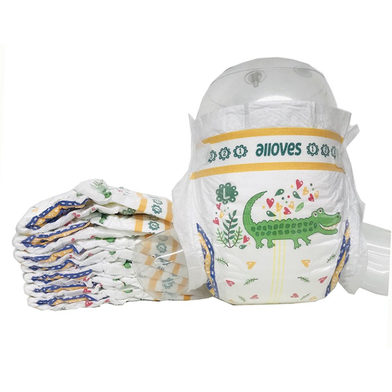 Grade-B Diapers Manufacturer - Disposable Fluff Pulp Printed ISO