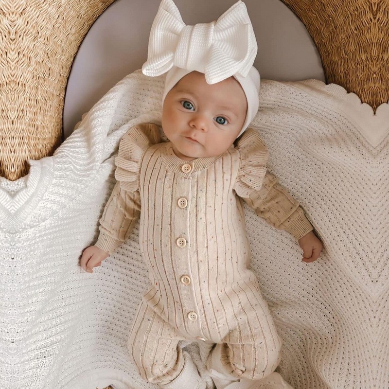 Baby Romper Manufacturer - Spring Autumn Ribbed Knit
