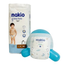 婴儿尿裤厂家-Makio批发高品质一次性婴儿尿裤定制代工服务