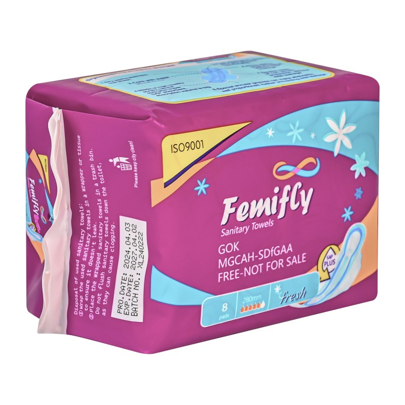 Sanitary Napkin Supplier - Free Sample Femifly Wholesale Stocklots Women Ladies Pads Disposable Women Anion Sanitary