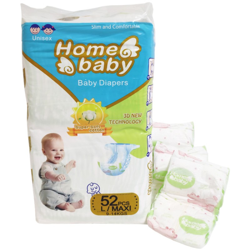 Baby Diaper Factory - 2022 Top Selling New Super Absorbent Baby Diaper with Cartoon Illustration Super Dry