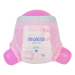 婴儿尿裤供应商-免费样品Makio A级良好品质婴儿尿裤一次性拉拉裤厂家