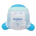 婴儿裤厂家-Makio免费样品低价一次性儿童裤尿裤进口SAP印花