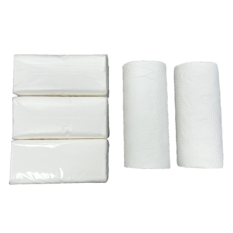 Kitchen Towel Manufacturer - Hot Sale 2-Ply Dot White Soft