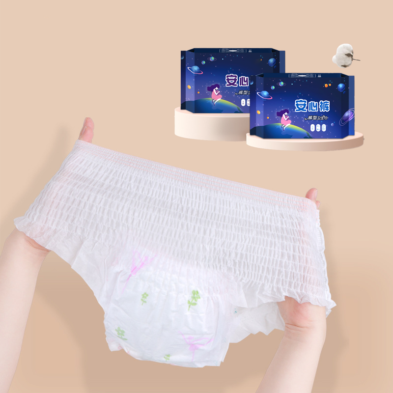 Period Panties Supplier - Customized Breathable Biodegradable Disposable Women's Period Panty Sanitary Napkin