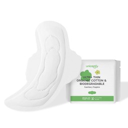 卫生巾供应商-代工100%有机棉超薄超强吸收无氯代工