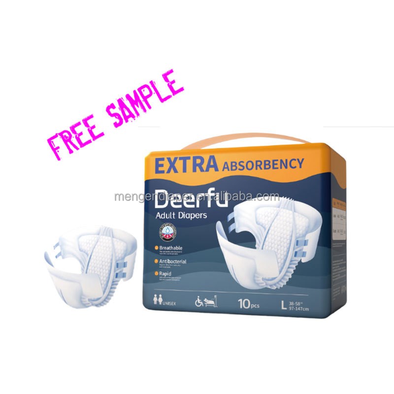 Adult Diapers Manufacturer - Ultra Thick Disposable Comfrey Adult Diaper with Non-Woven Cloth-Like Back Sheet