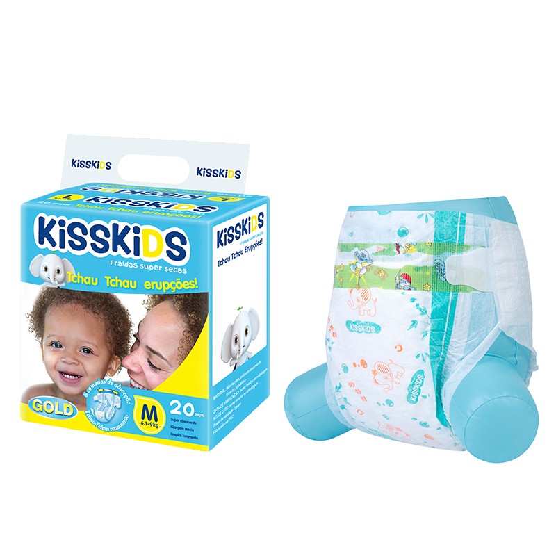 Baby Diapers Factory - Kisskids Daily Close Baby Products Cheap Night White Cotton Fitted Child Diaper