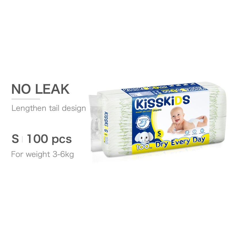 Baby Diapers Manufacturer - Kisskids Good Stock Cotton Disposable Newborn Small Baby Diaper