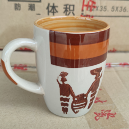 陶瓷杯厂家-Niceone定制咖啡和牛奶陶瓷杯现代艺术陶瓷杯
