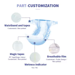 婴儿纸尿裤供应商 - 优质全尺码印花柔软透气