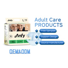 Adult Diapers Factory - Super Dry OEM Customized Disposable Adult Diaper Printed XL Nappies with Leak Guard