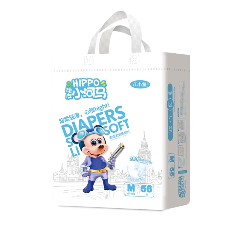 Baby Diapers Supplier - Super Absorbent Disposable XXL Nappies Printed Baby Diapers with Anti-Leak Feature