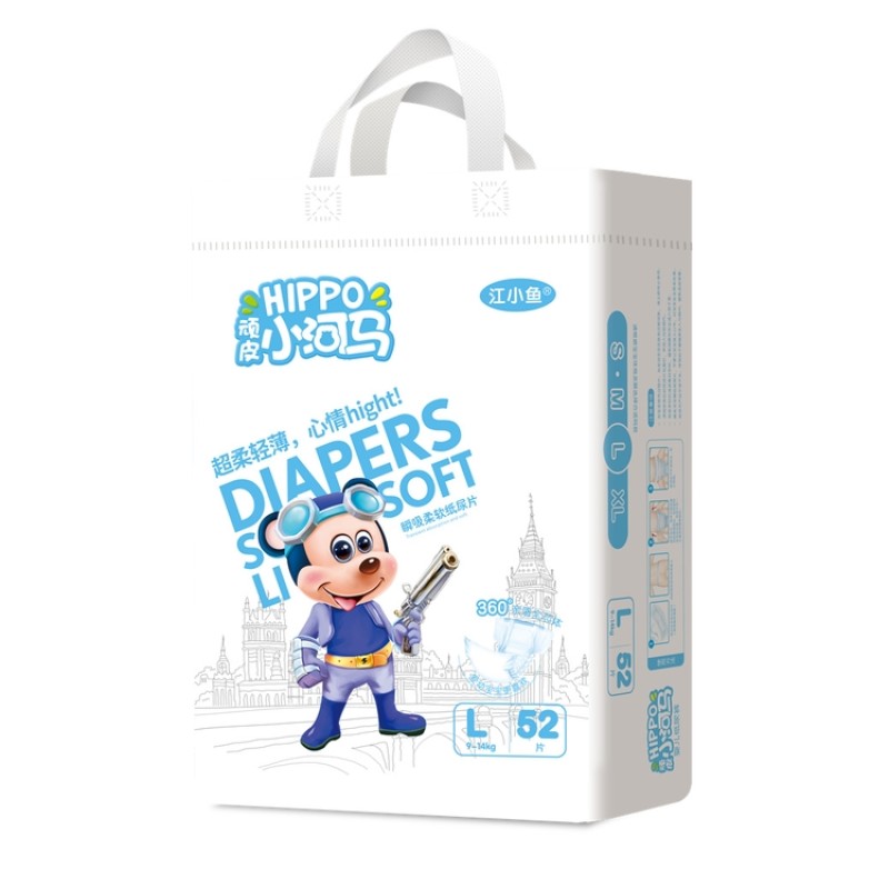 Baby Diapers Factory - Hot Selling Customized Class A Disposable Baby Diapers Breathable Printed Magic Tape