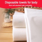 Bath Towels Factory - 70140cm Disposable Bath Towels Individually Packed Absorbent Shower Towels 100% Cotton