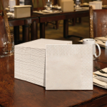 Paper Napkins Supplier - High Quality Custom Logo Printed Bamboo Pulp Napkins Natural Cloth for Restaurants Hotels