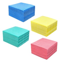 洗碗布厂家-50片/袋3030厘米一次性洗碗布易撕可水洗可重复使用清洁布