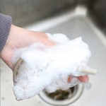 厨房刷供应商-无油竹纤维洗碗刷厨房清洁用品带擦拭魔术海绵