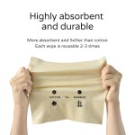 Facial Towels Supplier - Premium XL Size Bamboo Viscose Facial Towels Gentle Disposable Dry Cloths for Acne Prone