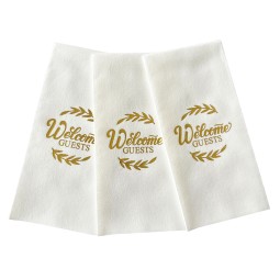 纸巾厂家-优质一次性3043厘米白色亚麻质感餐巾吸水耐用纸巾