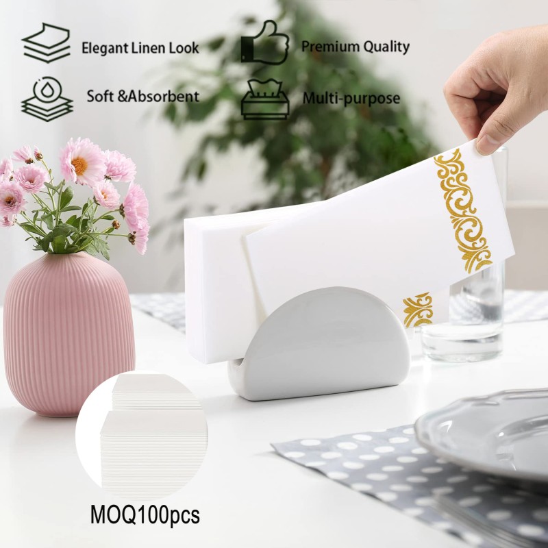 Paper Towels Factory - Eco-Friendly 3040cm Disposable Paper Hand Towel Super Absorbent and Soft Printed