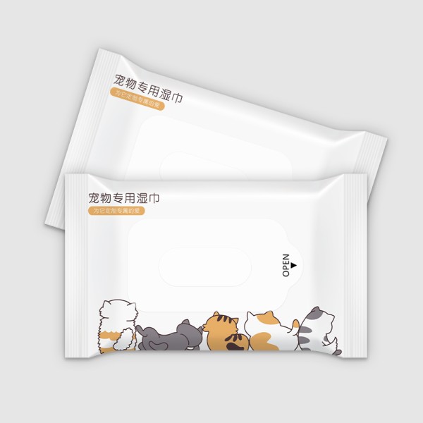 湿巾厂家-厂家直销定制logo图案加大加厚湿巾