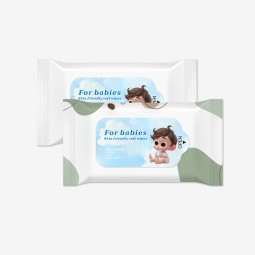 婴儿湿巾供应商-婴儿清洁湿巾带保湿护理无纺布材料接受定制logo