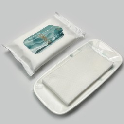 湿巾供应商-5片装定制logo图案湿巾加大加厚餐饮用超强吸收