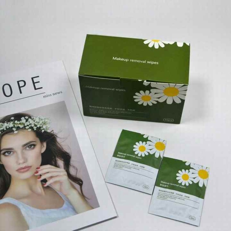Custom Makeup Wipes Supplier - Individual Pack Face Eyebrow Removal