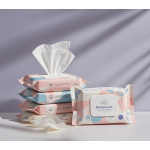 家用湿巾厂家-好奇天然护理有机湿巾柔软一次性清洁片定制尺寸