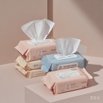 家用湿巾厂家-好奇天然护理有机湿巾柔软一次性清洁片定制尺寸