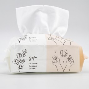 Facial Tissue Manufacturer - FSC GMPC CE ISO13485 BSCI Disposable Soft 60 80 100 Pcs Towel 100% Cotton Facial