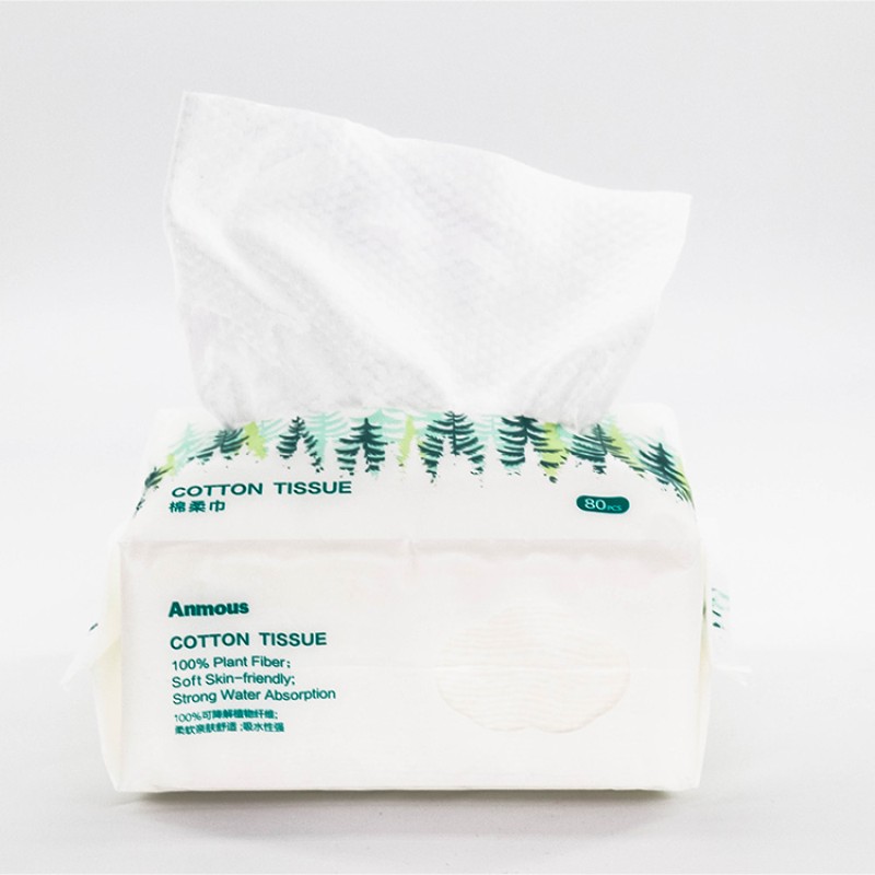 Cleansing Tissue Supplier - FSC GMPC CE ISO13485 BSCI Biodegradable Disposable Organic Cotton Flexible Facial