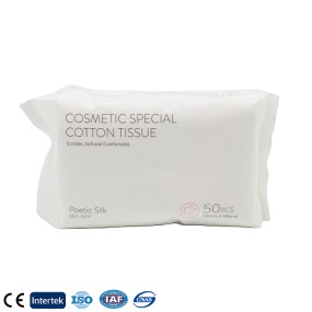 Facial Tissue Supplier - Free Sample CE ISO9001 GMPC Soft Pack Compressed Towel Premium Cotton Facial Tissue
