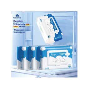 水湿巾厂家-定制无纺布80片水超柔软水湿巾婴儿去污一次性