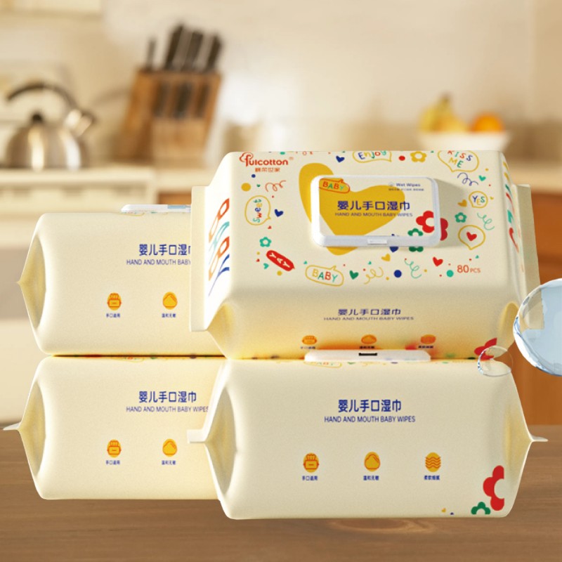Baby Wipes Factory - Wholesale 80 Pcs 100% Pure Water Baby Wet Wipes