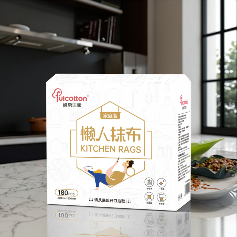 Kitchen Wipes Manufacturer - Lazy Person's Kitchen Dry Wipes 20x20 180PCS Pearl-textured Tissue with Hanging