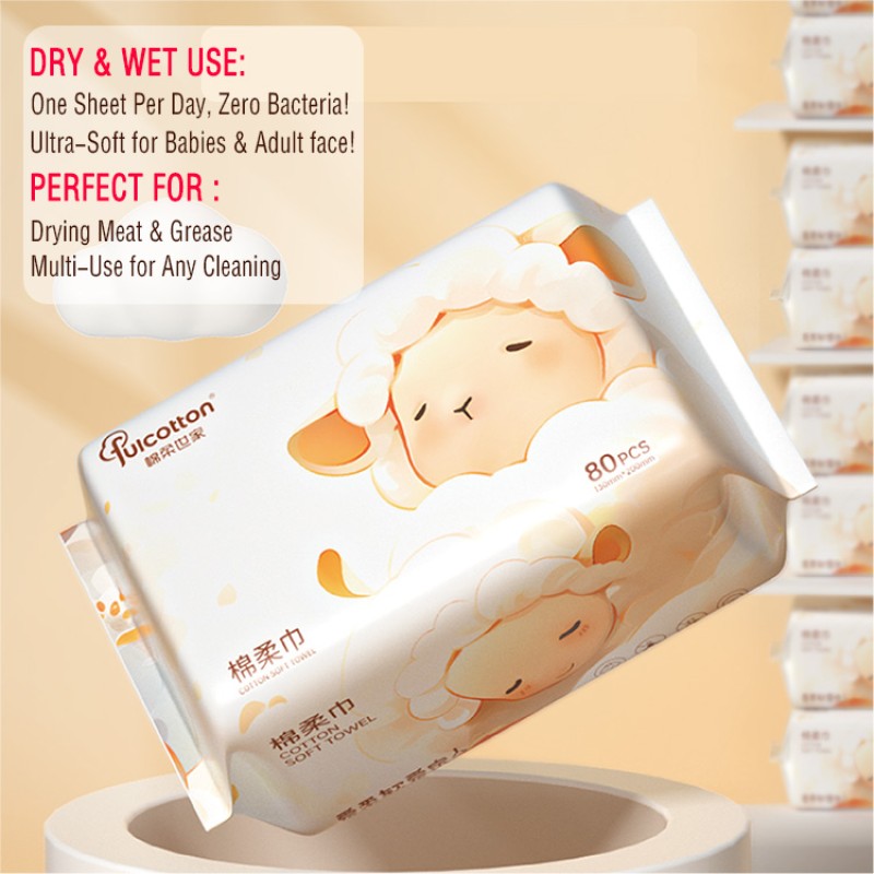 Face Towel Factory - OEM ODM Disposable Face Towel Wholesale Cotton Disposable Face Cleaning Towel