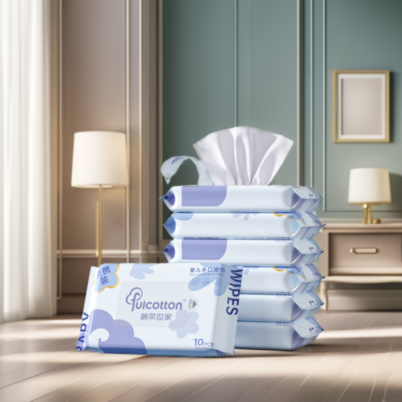 Baby Wipes Factory - Non Alcohol Baby Wipes Baby Wet Tissue Fresh Natural Eco-Friendly Wipes Anti Bacterial