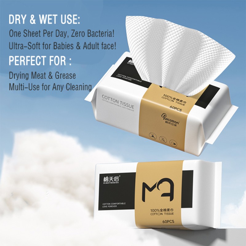 Facial Towel Manufacturer - Single-Use Disposable Cotton Face Towel Nonwoven Facials Towel for Hygiene