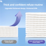 面巾生产厂家-100%棉60片可降解