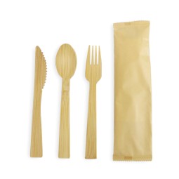 竹制餐具套装工厂-定制logo环保勺叉