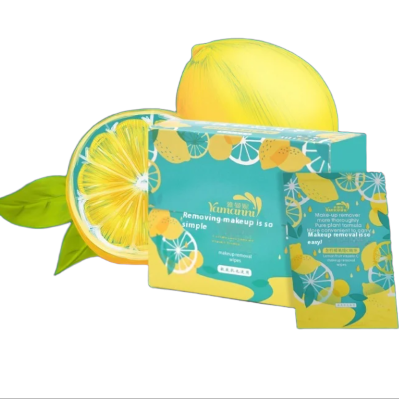 Makeup Remover Wipes Manufacturer - Custom Logo 32pcs Lemon Aloe