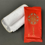 湿毛巾工厂-热销25x25cm加厚定制logo包装