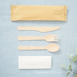 木质餐具厂家-定制环保勺叉刀套装
